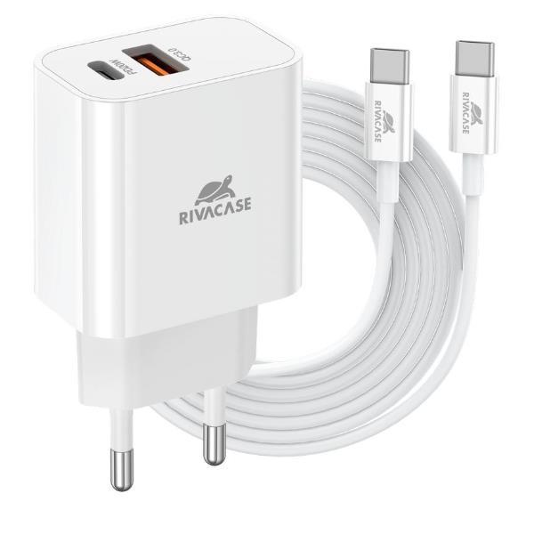 Rivacase CARICATORE DA PARETE USB-C 20W PD + …